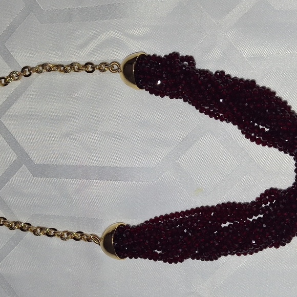 Talbots Red Bead Necklace - USED - Picture 2 of 5